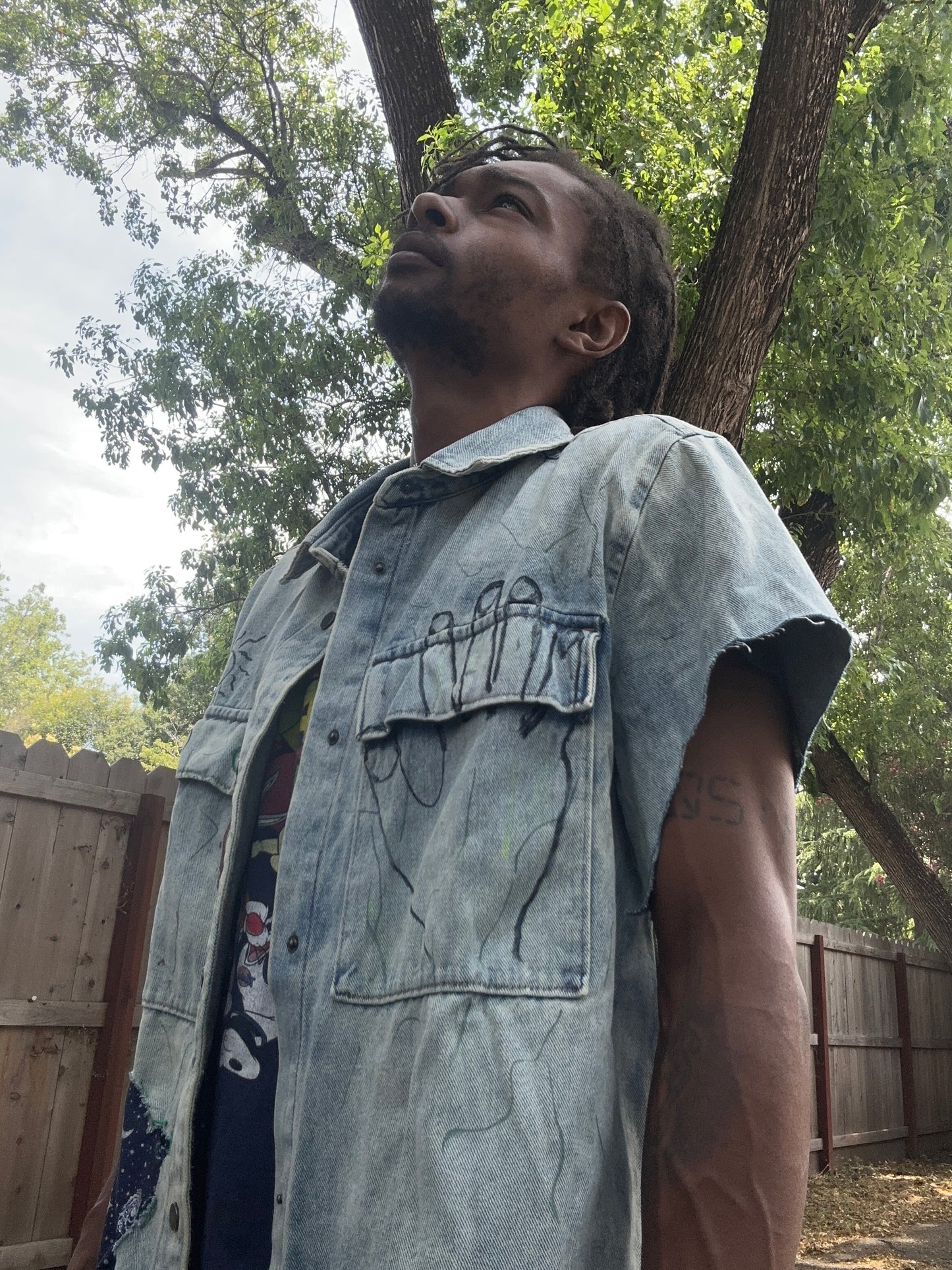 Just face it Jean Jacket Custom