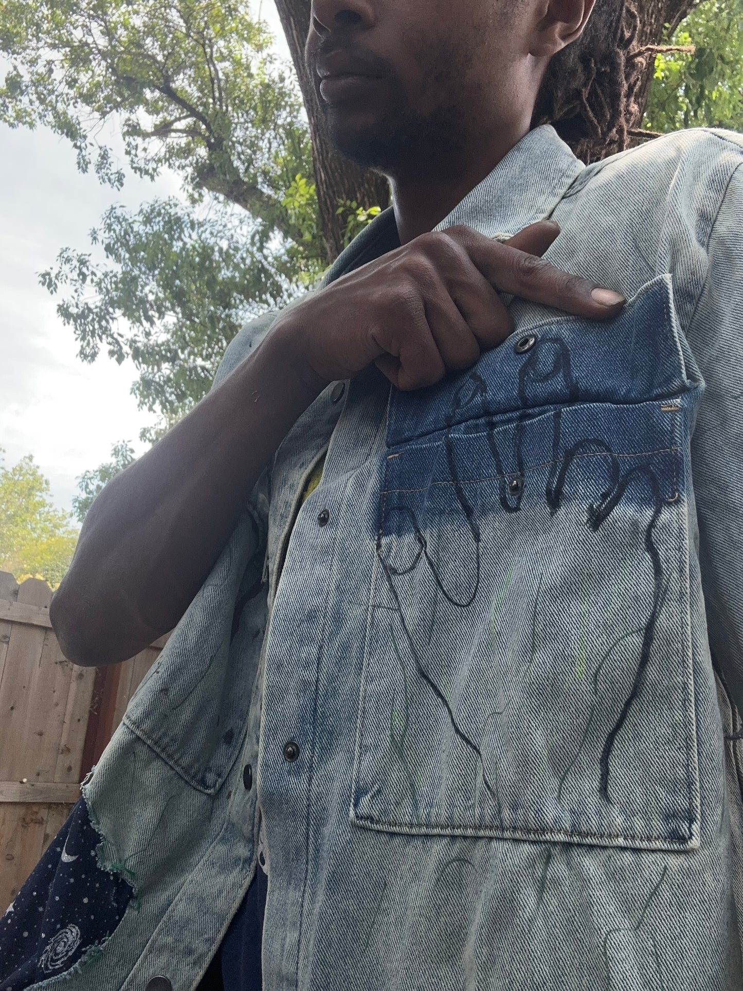 Just face it Jean Jacket Custom