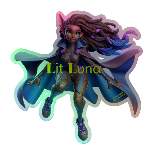 Lit Luna Holo stickers